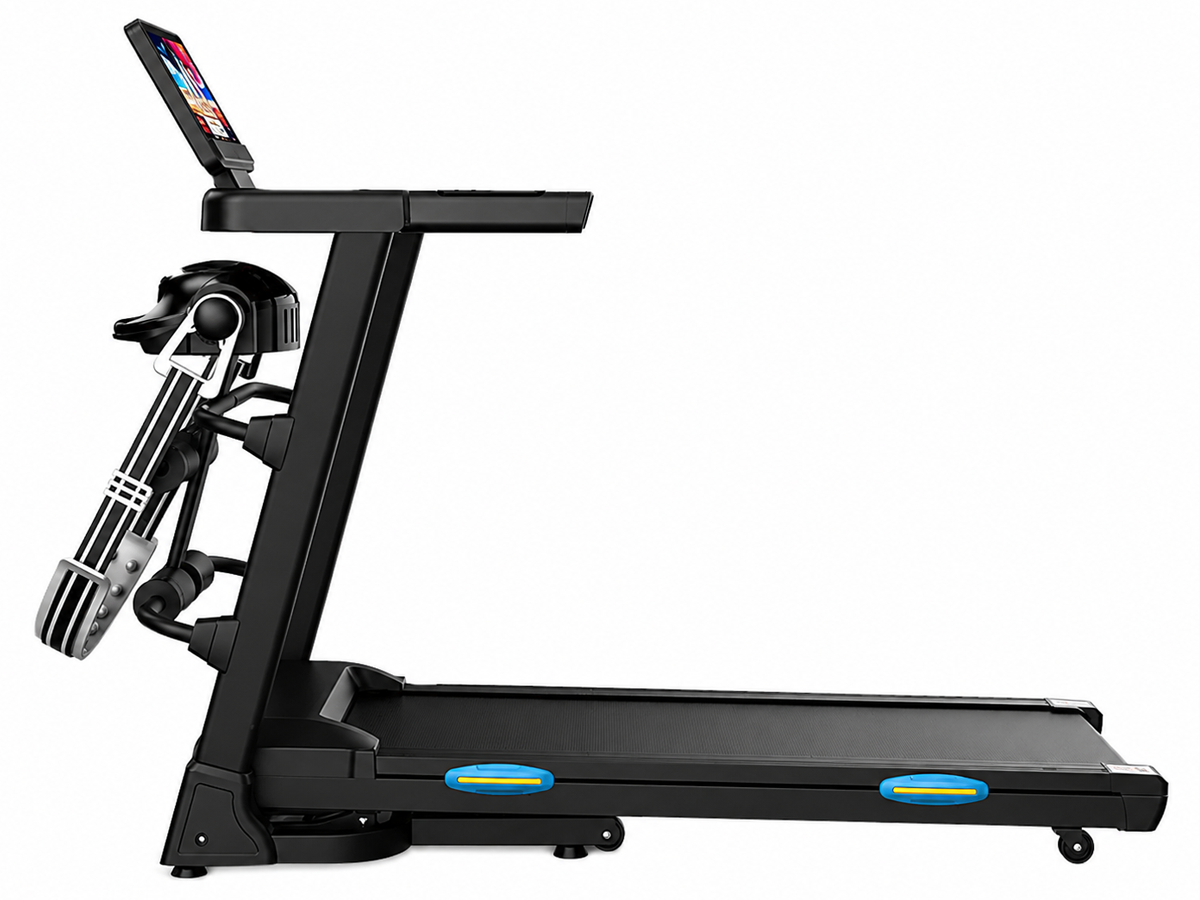 Hydraulic Fold Treadmill 2.5HP Electric Running Machine with Manual Incline & LED Display