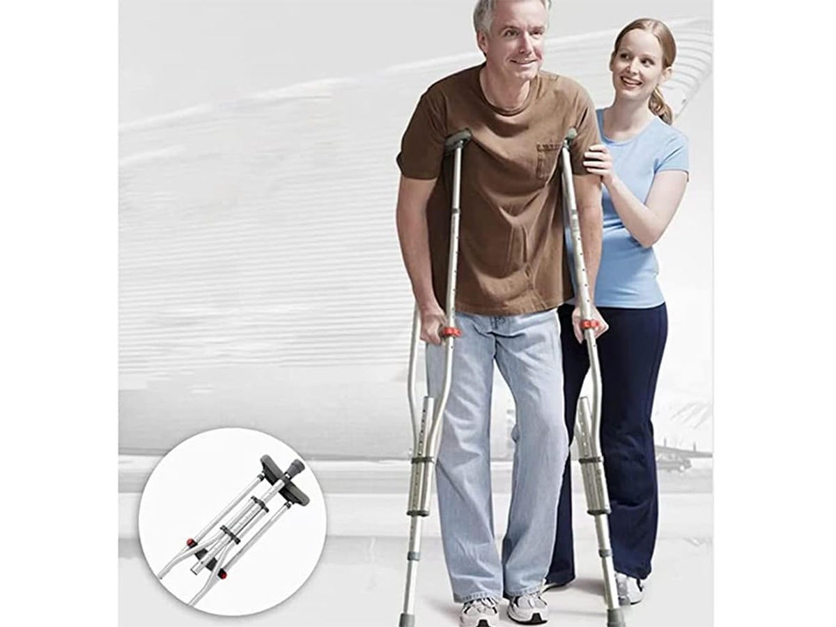 Foldable Underarm Crutches Height Adjustable Foldable Underarm Crutches