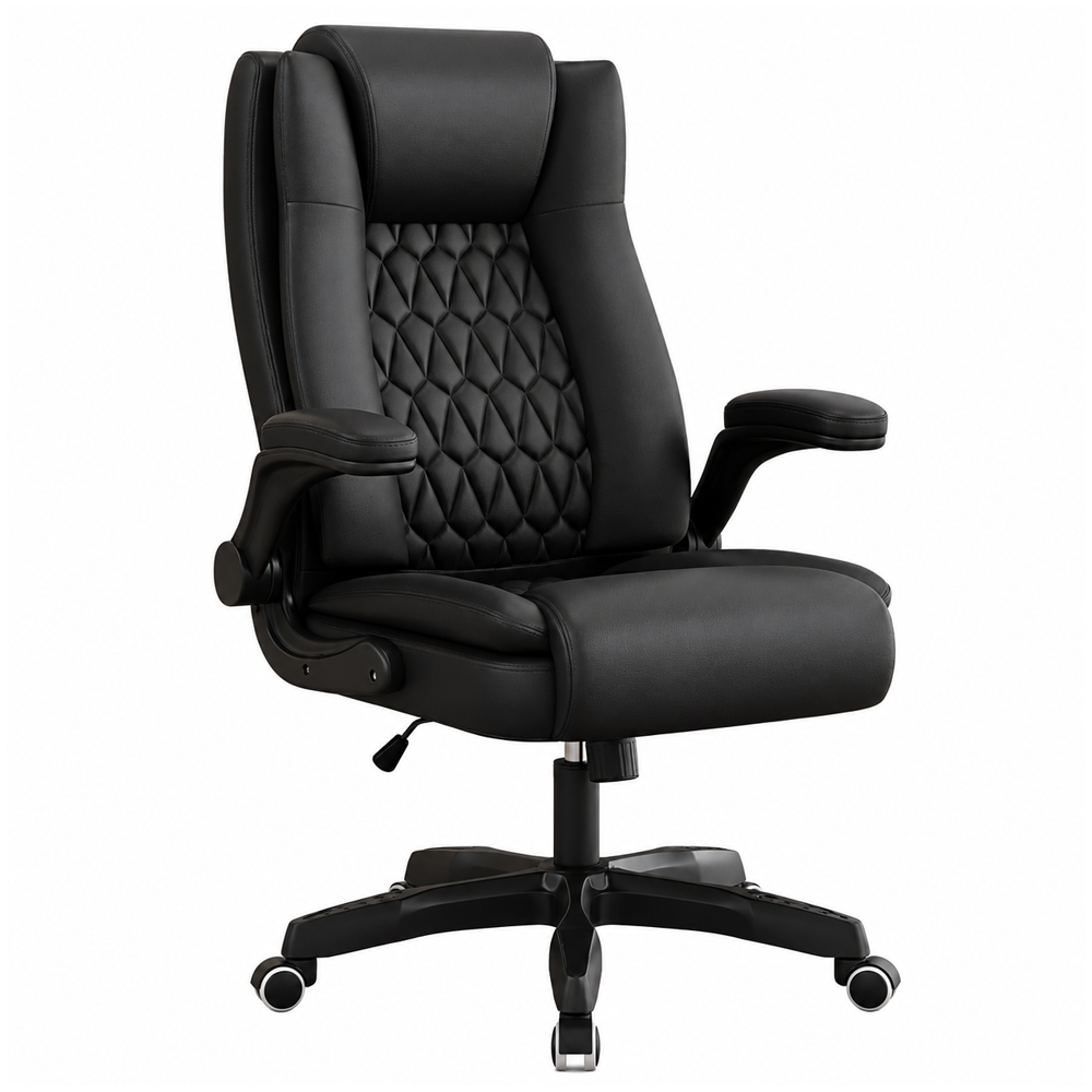 Office Chair Ergonomic Leather Reclining Office Chair