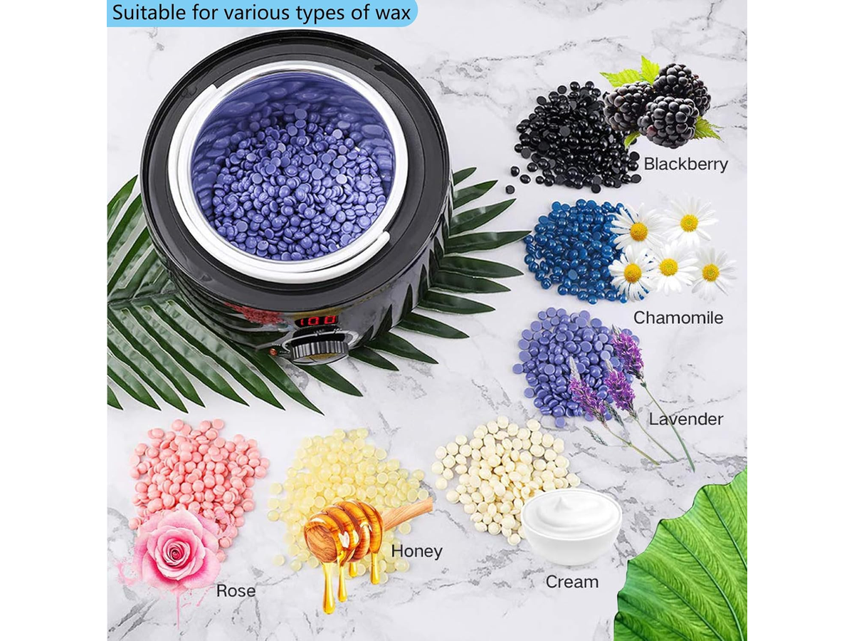Waxing Kit for Women Wax Warmer Kit with Wax Beans for Sensitive Skin Hair Removal