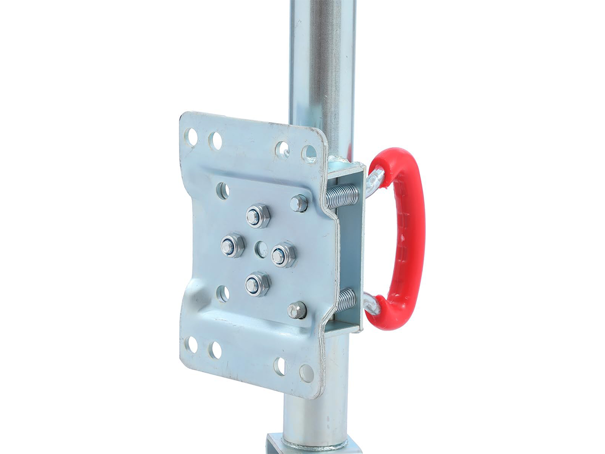 Trailer Jockey Wheel 48mm Heavy Duty Caravan Jockey Wheel with 6" Solid Rubber Wheel & Bracket 350kg Capacity