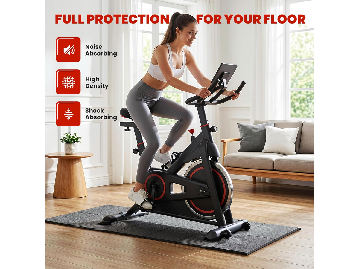 Treadmill Mat 140 × 70 cm Heavy Duty Non Slip Home Gym Equipment Floor Protection Mat