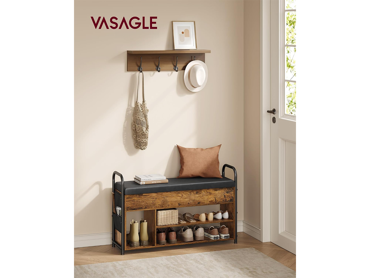 Shoe Storage Bench Entryway Shoe Rack with Storage Compartment