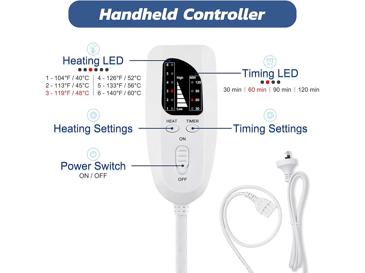 Electric Heating Pad for Back Pain Relief Heat Therapy Pad