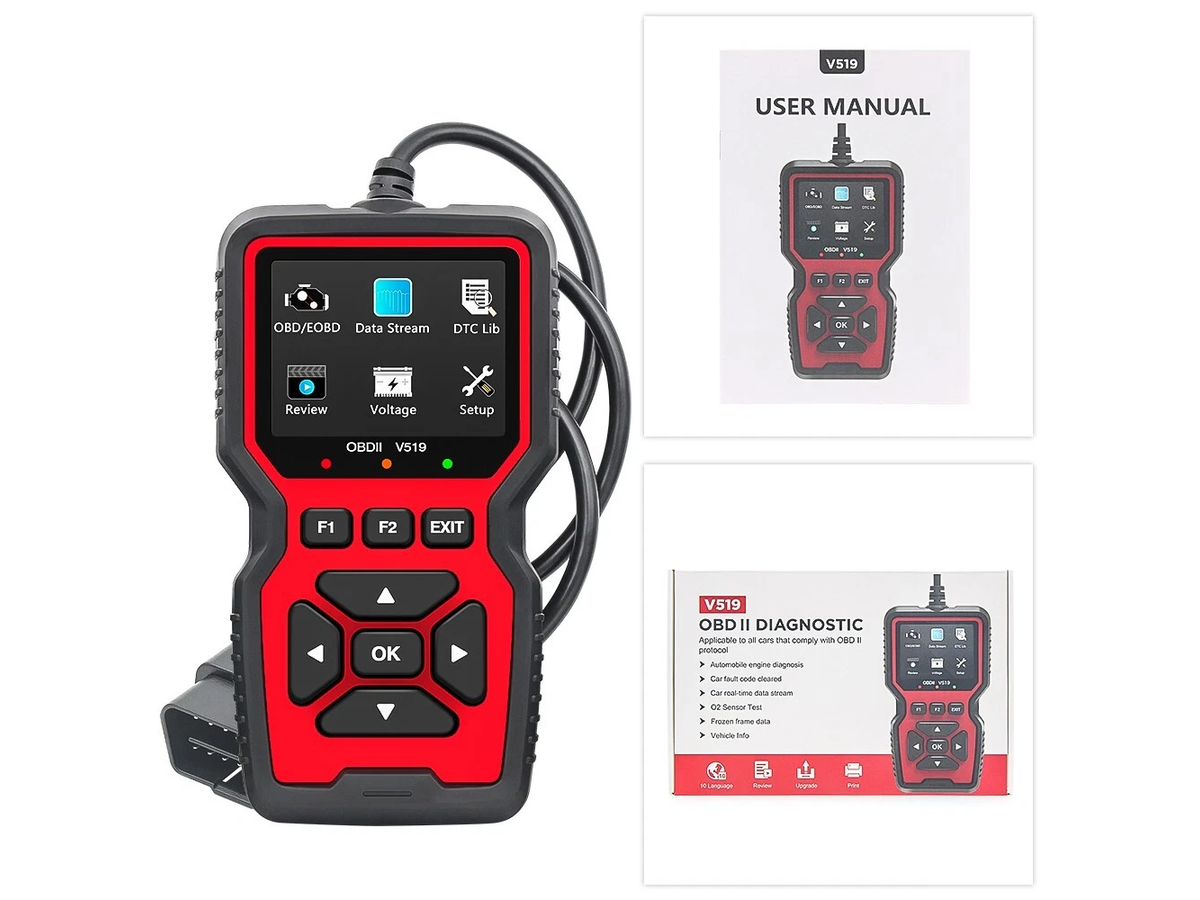 OBD2 Scanner V519 Car Diagnostic Scan Tool with Battery Voltage Test