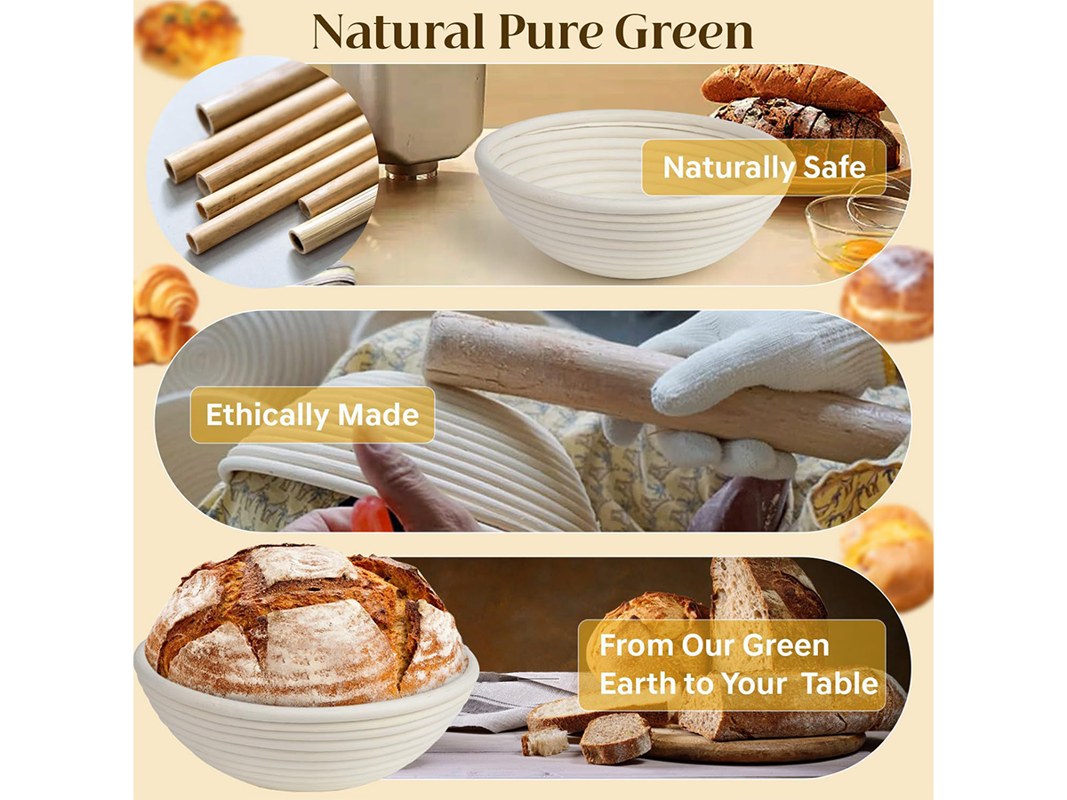 Sourdough Proofing Baskets Complete Bread Baking Kit with Banneton Basket