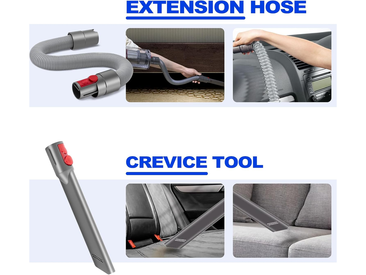 Vacuum Cleaner Accessories Set 6 Piece Attachment Kit for Dyson Cordless Vacuums