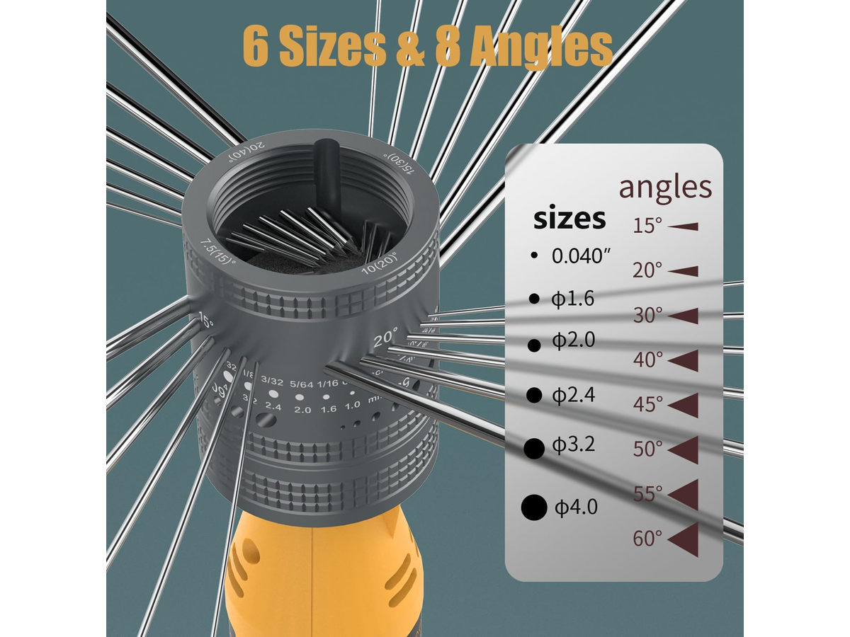 TIG Tungsten Electrode Sharpener Head with Cut Off Slot