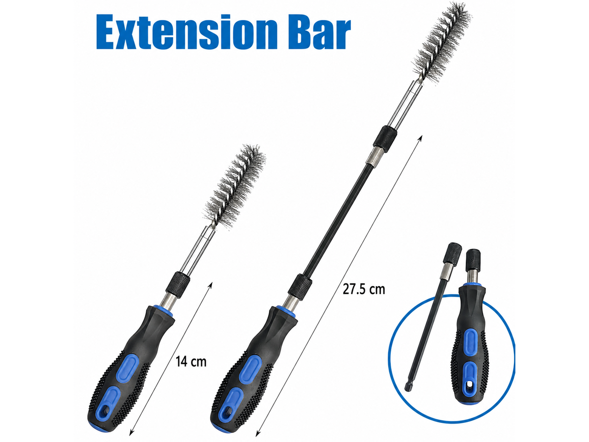 Wire Brush Set 36 Piece Nylon Brass and Stainless Steel Bore Cleaning Brush Kit