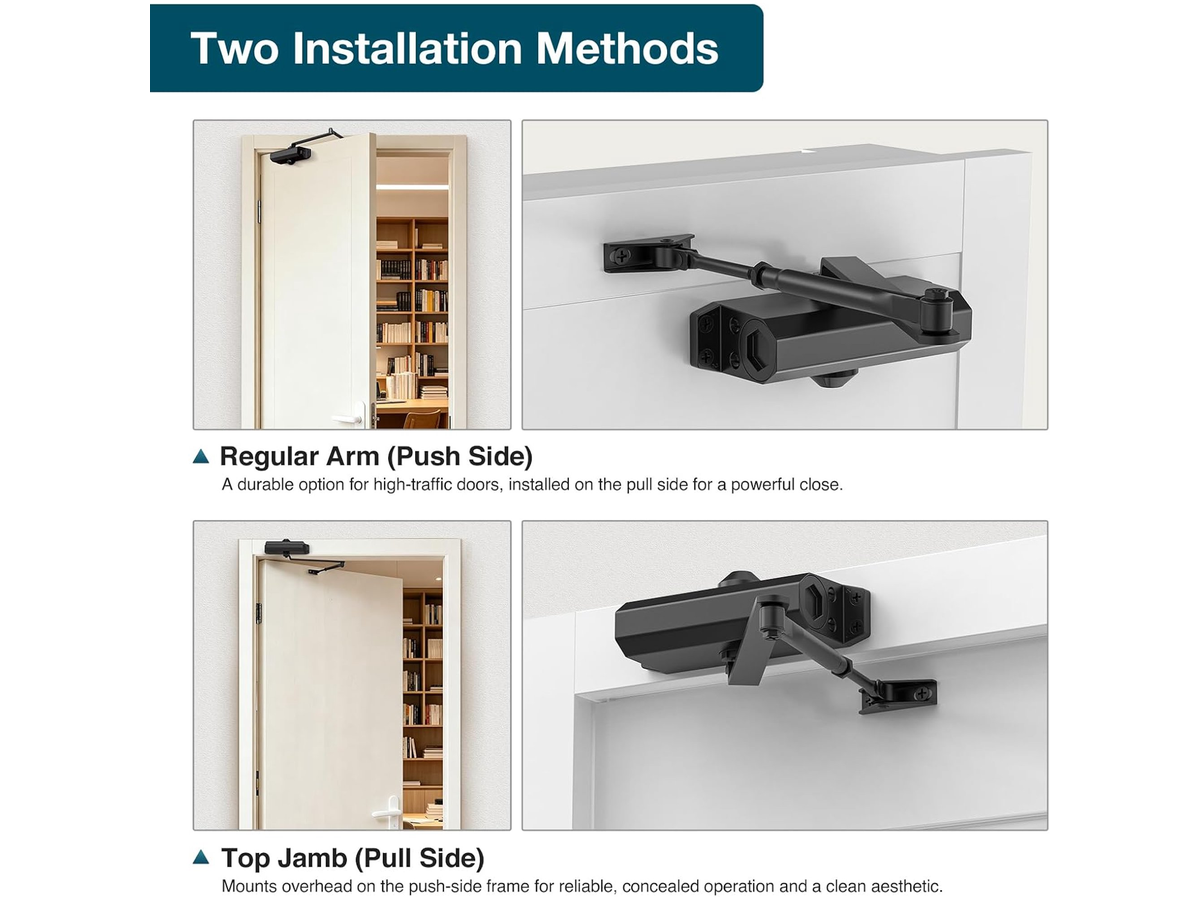 Automatic Door Closer Reversible