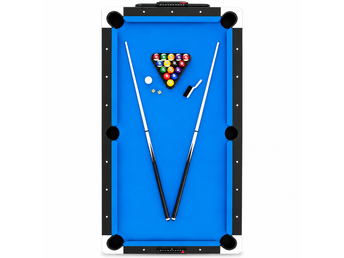 3 in 1 Multi Game Table 88 Inch Swivel Air Hockey Pool Table Tennis with Accessories