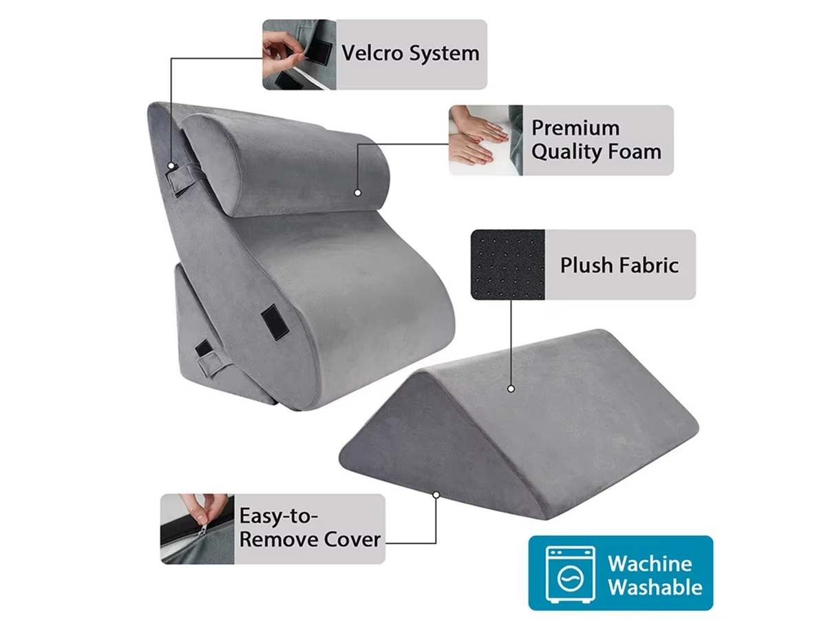 Wedge Pillow Set Memory Foam Bed Cushion