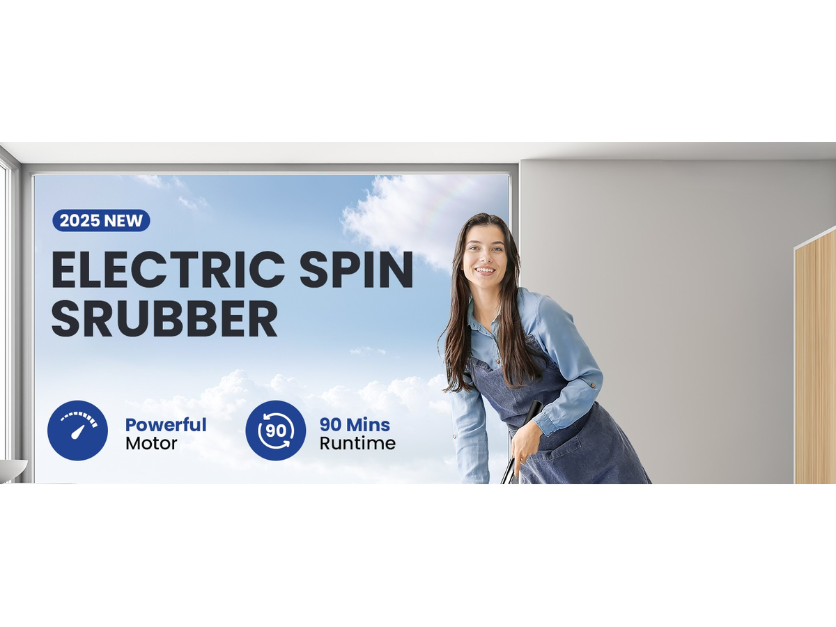 Electric Spin Scrubber Cordless Cleaning Brush Shower Scrubber With 7 Replaceable Brush Heads