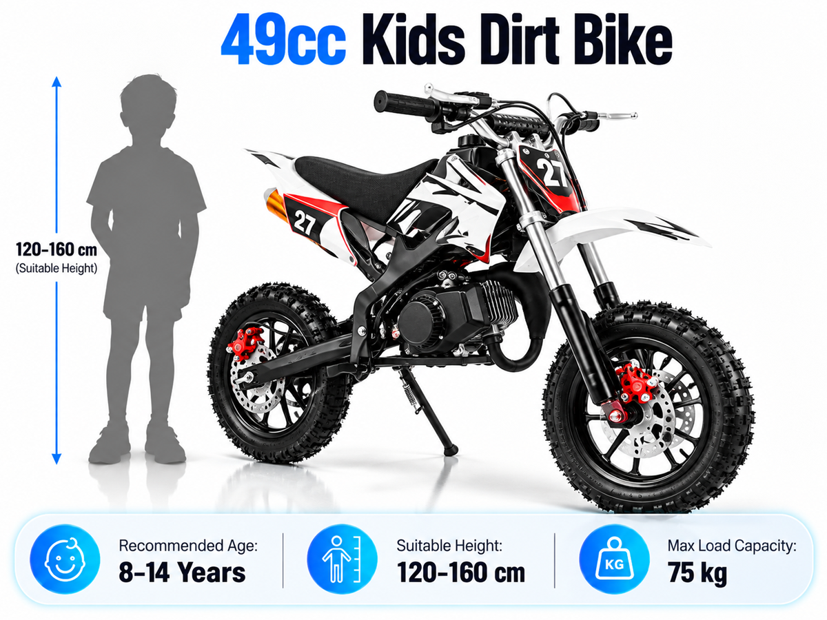 Mini Dirt Bike 49cc 2 Stroke Petrol