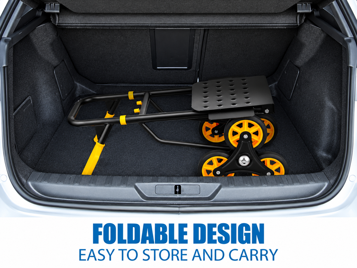 Stair Climber Hand Truck Dolly Foldable Heavy Duty 150KG Trolley