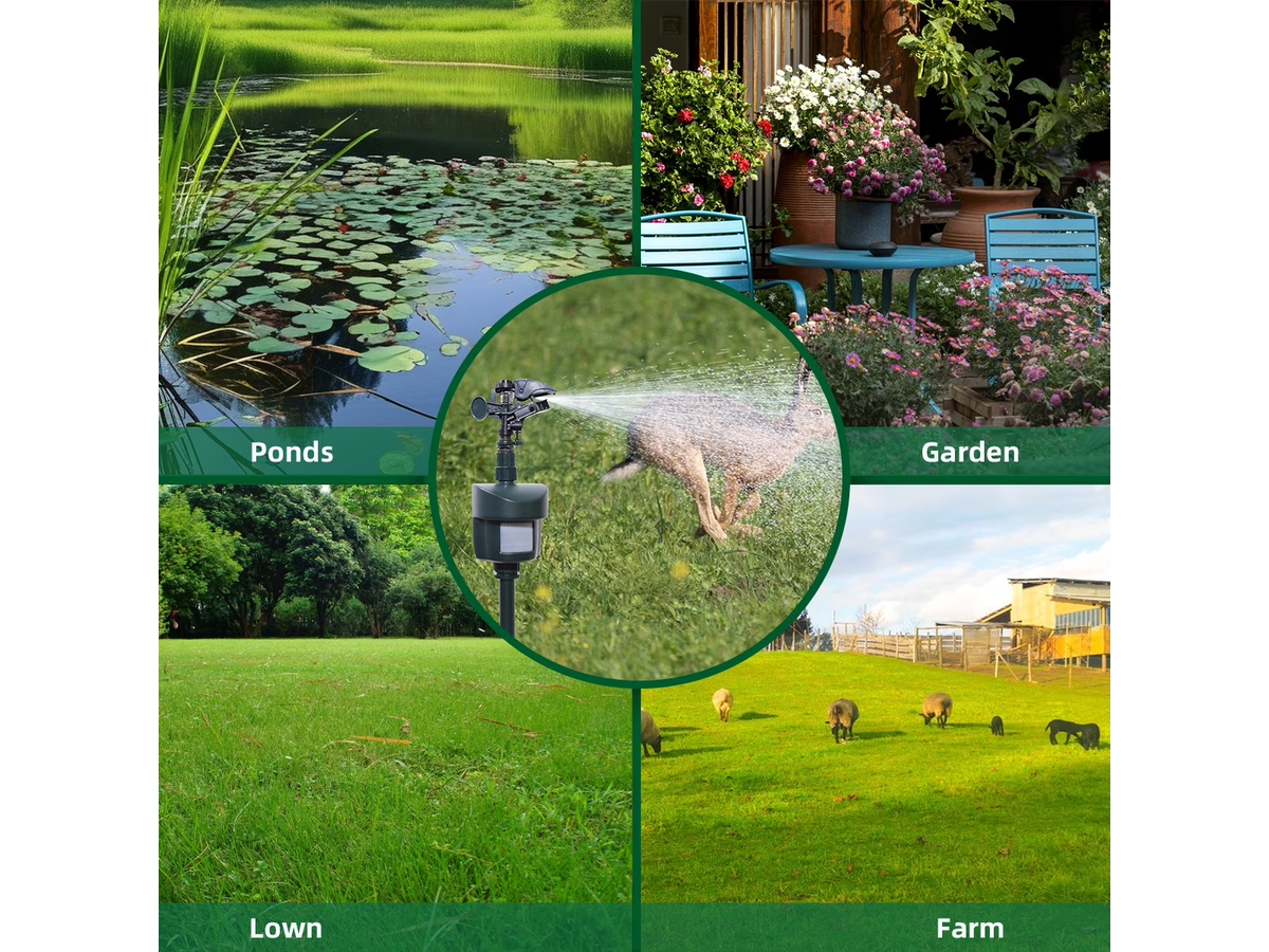 Motion Activated Sprinkler Repellent Outdoor Garden Animal Deterrent