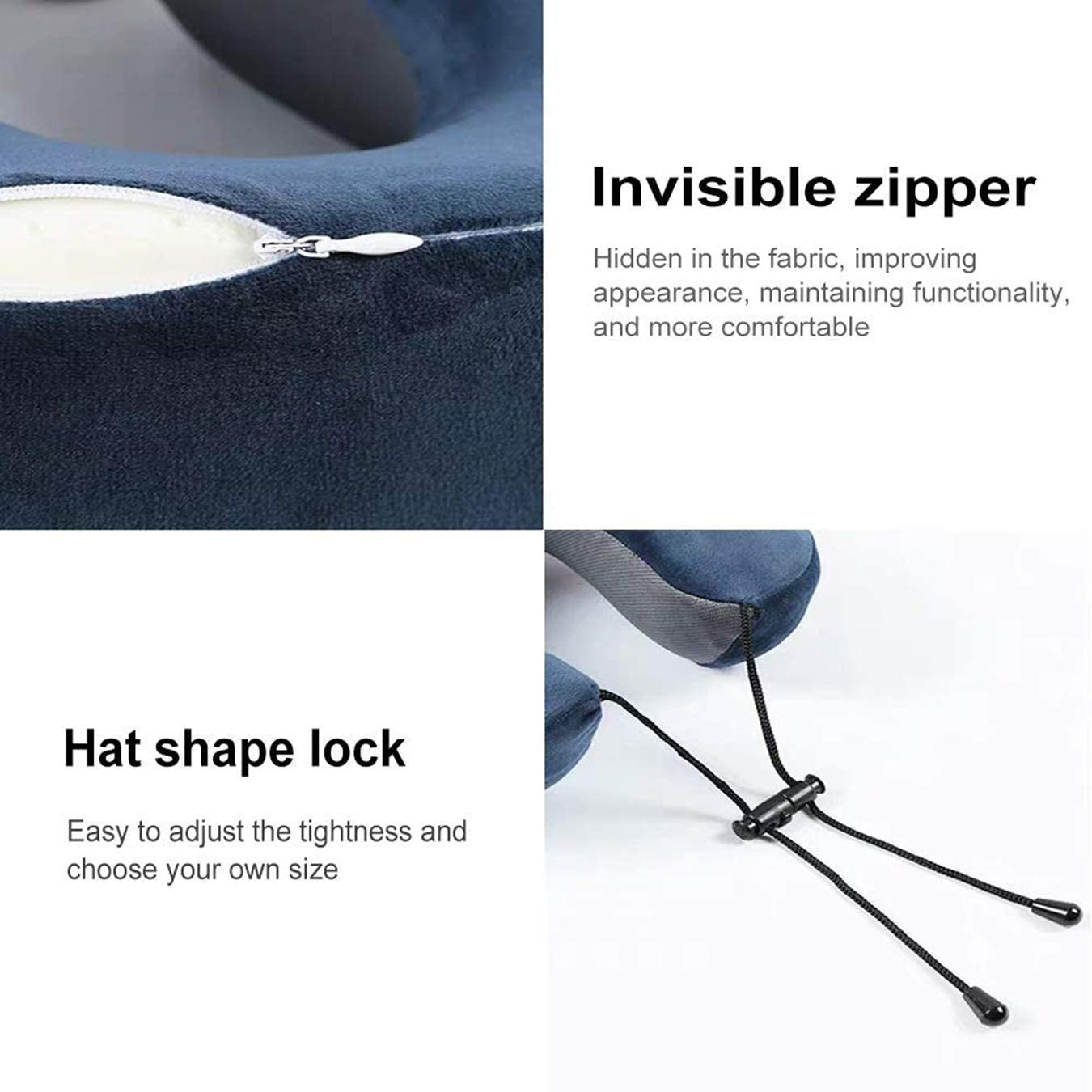 Travel Pillow  Memory Foam Neck Pillow Comfortable