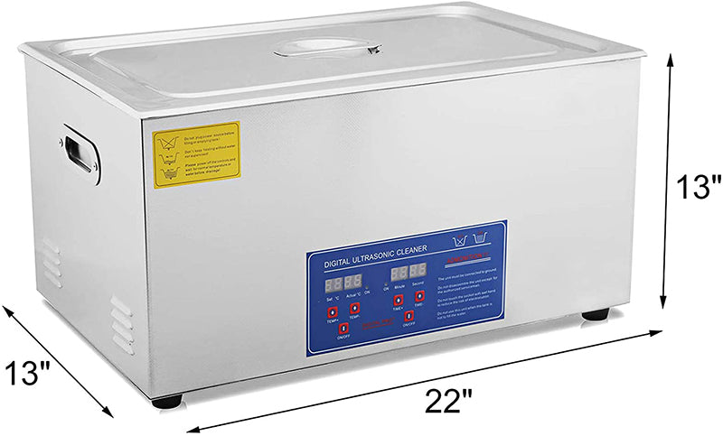 Ultrasonic Cleaner Stainless Steel with Digital Heater Timer (30L)