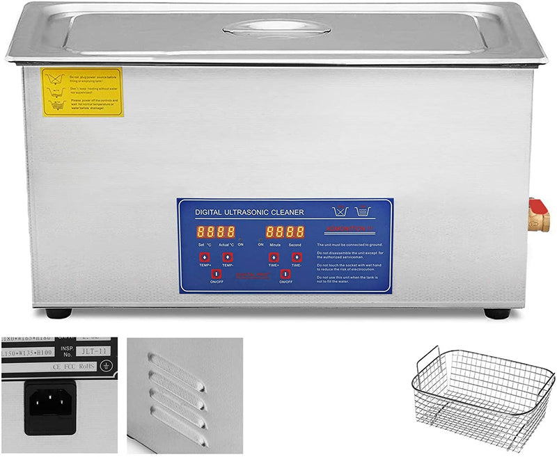 Ultrasonic Cleaner Stainless Steel with Digital Heater Timer (30L)