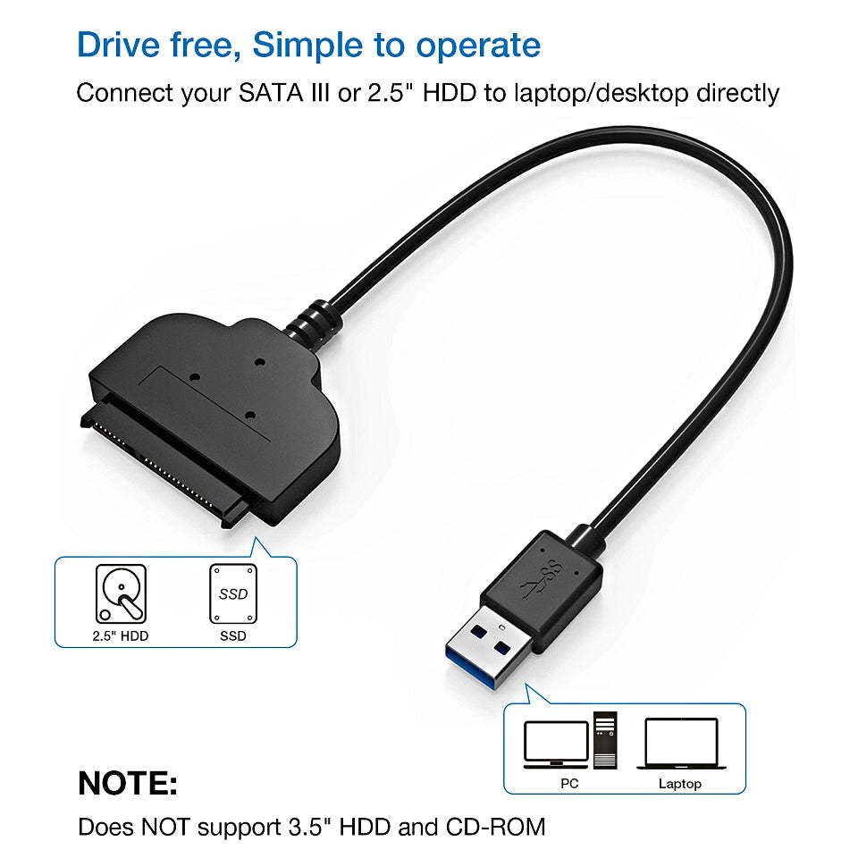 USB To SATA Converter Adapter Cable