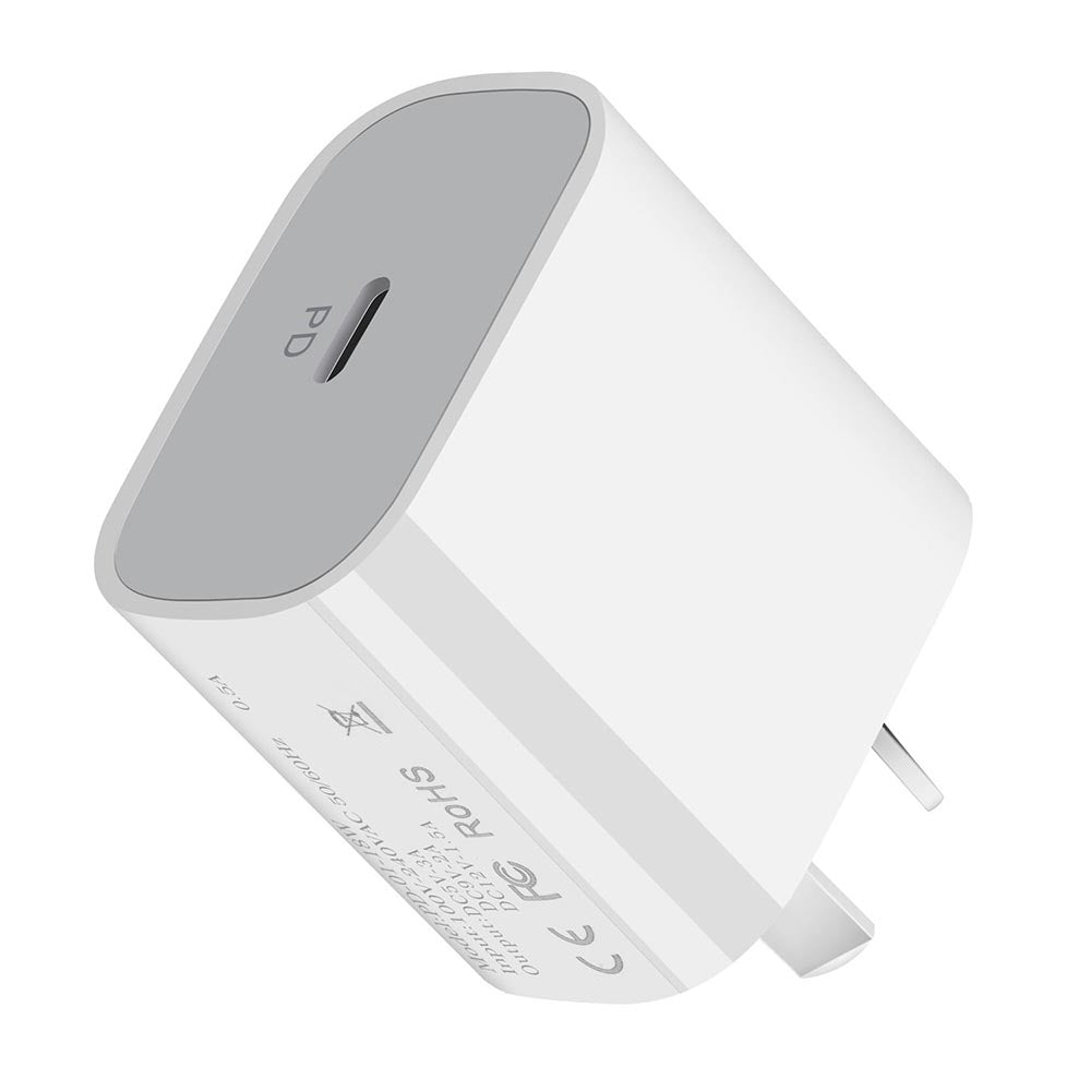 20W PD Charger for iPhone – USB-C Fast Charging Power Adapter