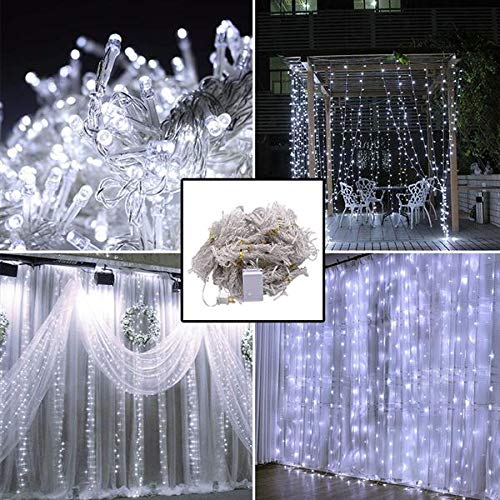 Curtain Lights 3X6m White