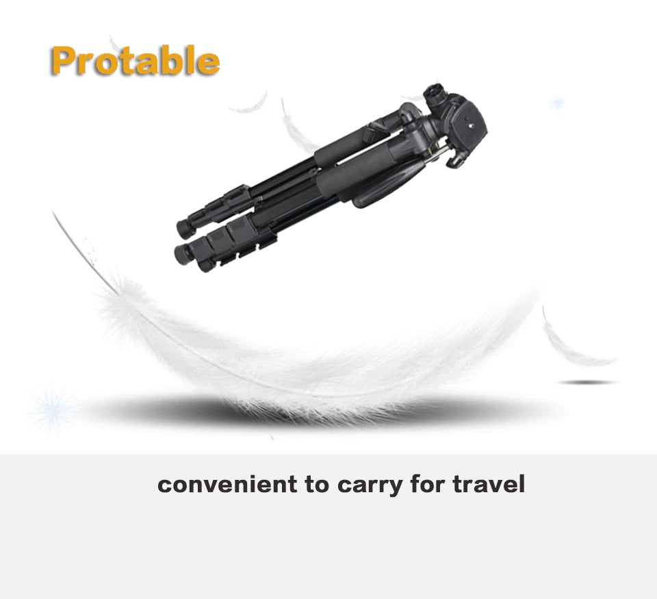 ZOMEI Q111 Tripod for DSLR Cameras - Lightweight Travel Tripod with Pan Head & 360° Rotation