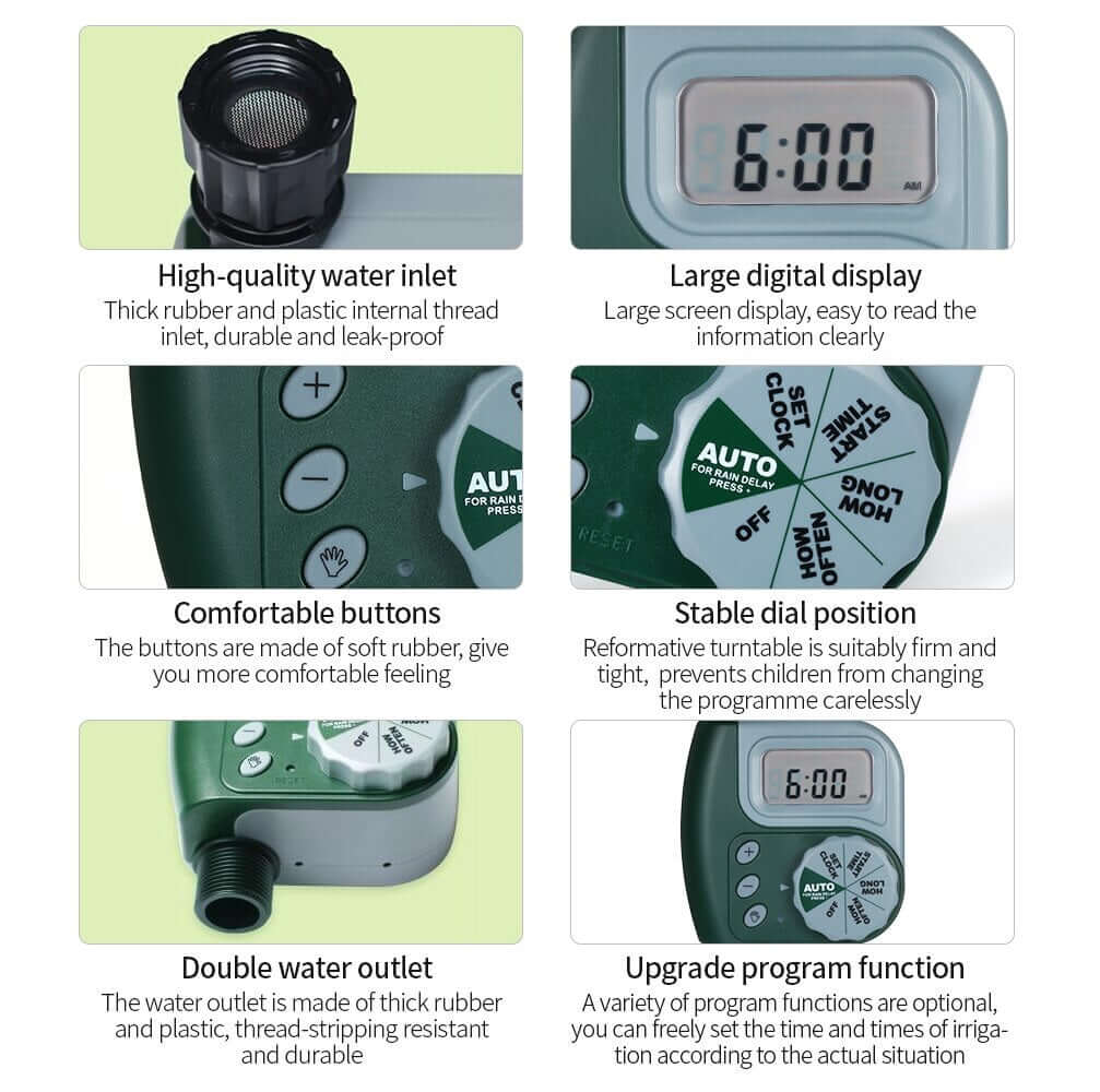 Automatic Digital Garden Water Timer Watering Irrigation System Controller with Filter Auto Timer Outdoor Irrigation Garden