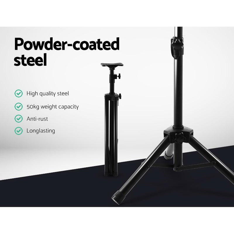 Speaker Stand - Adjustable Tripod Speaker Stand Set of 2 for Studio, PA, DJ & Home Audio Systems