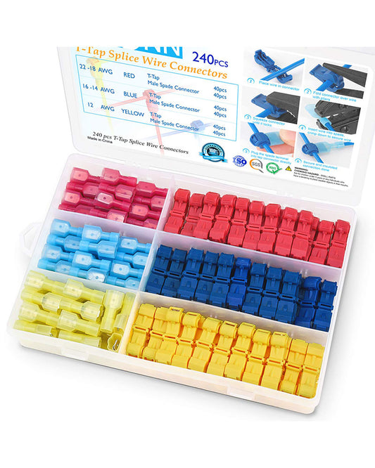 240Pc Waterproof Auto Car Electrical Wire Connector Terminal Plug Set