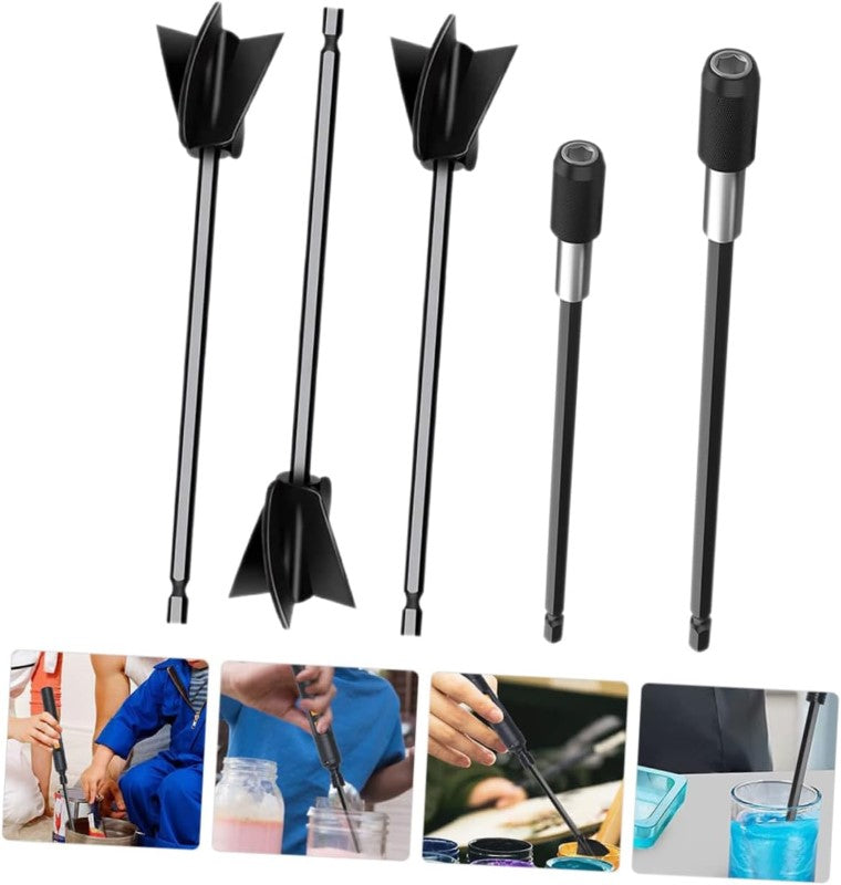 4 PCs Paint Mixer Drill Attachment Resin Mixer