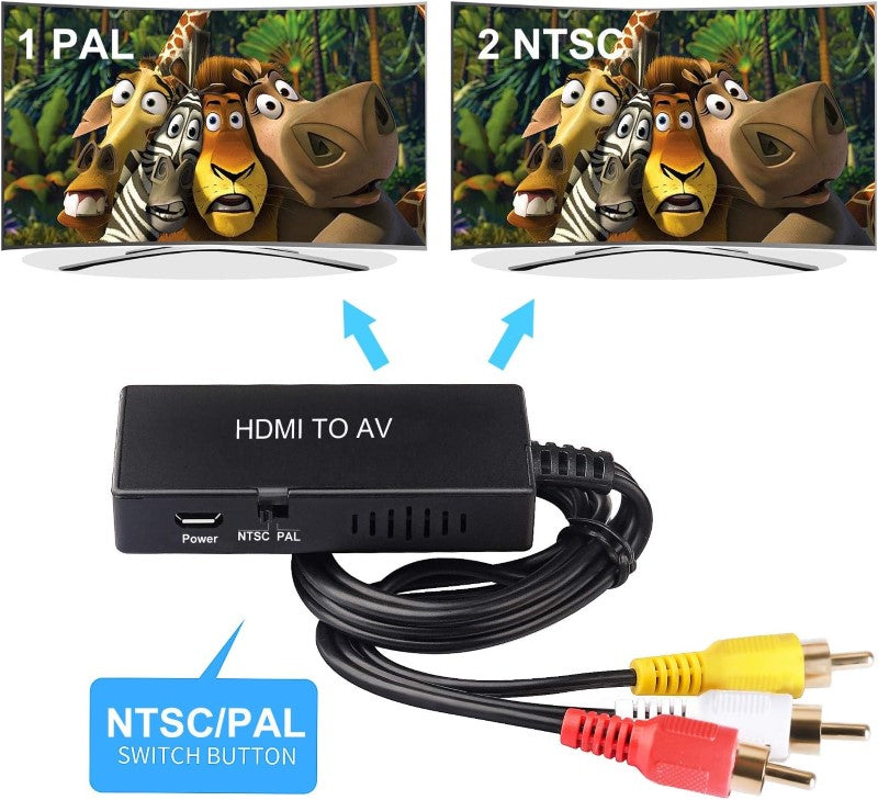 HDMI to RCA Converter HDMI to AV Adapter