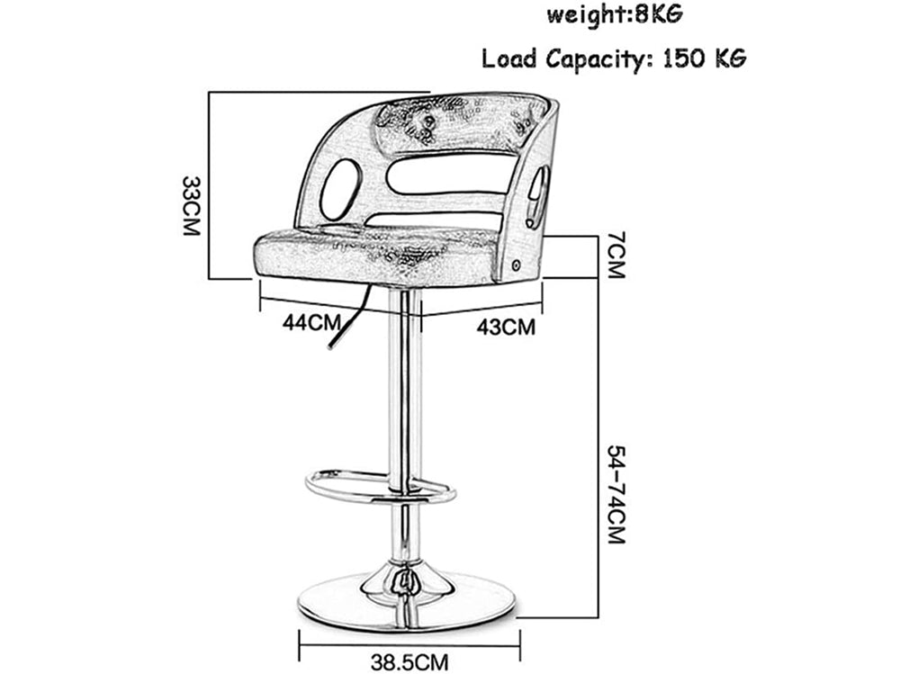 Bar Stools Kitchen Bar Stool Leather Barstools Swivel Gas Lift Counter Chairs