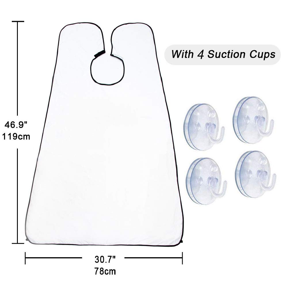 Large Facial Hair Trimmings Catcher Beard Whiskers Bib Shaving Apron Cape Cloth