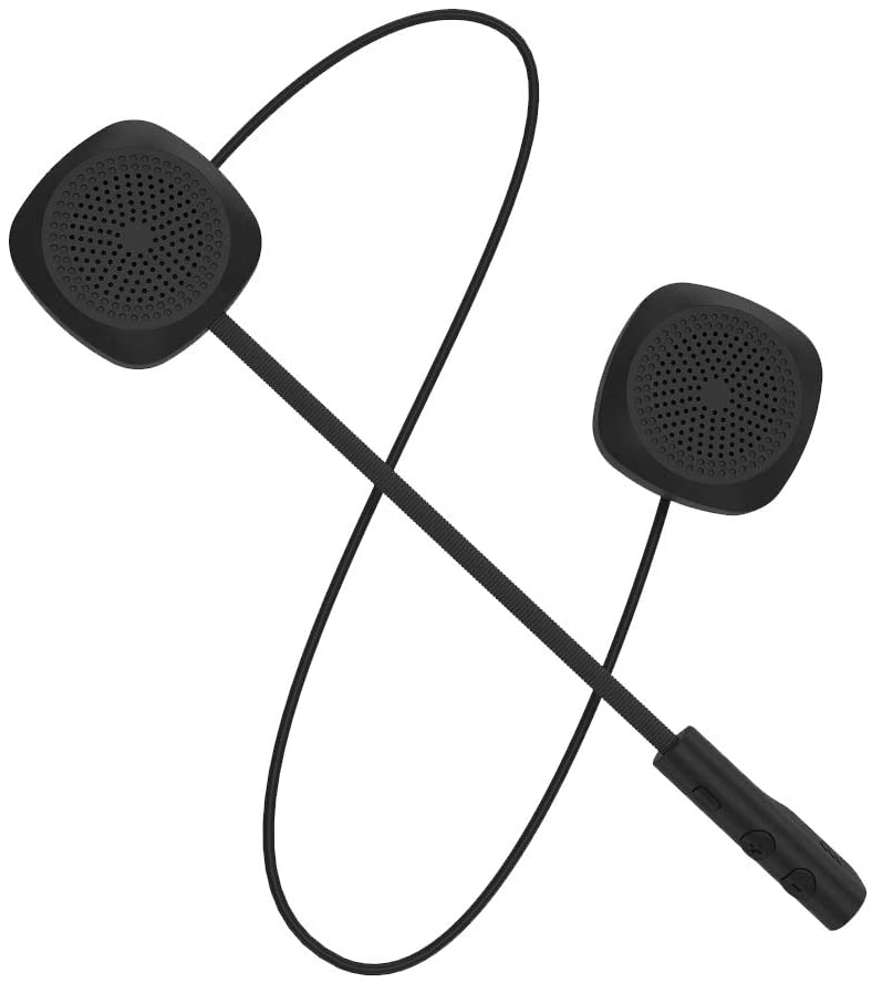 Motorcycle Bluetooth 5.0 Helmet Headset - Wireless Hands-Free Intercom, Phone Connection Auto Answer, and Music Player