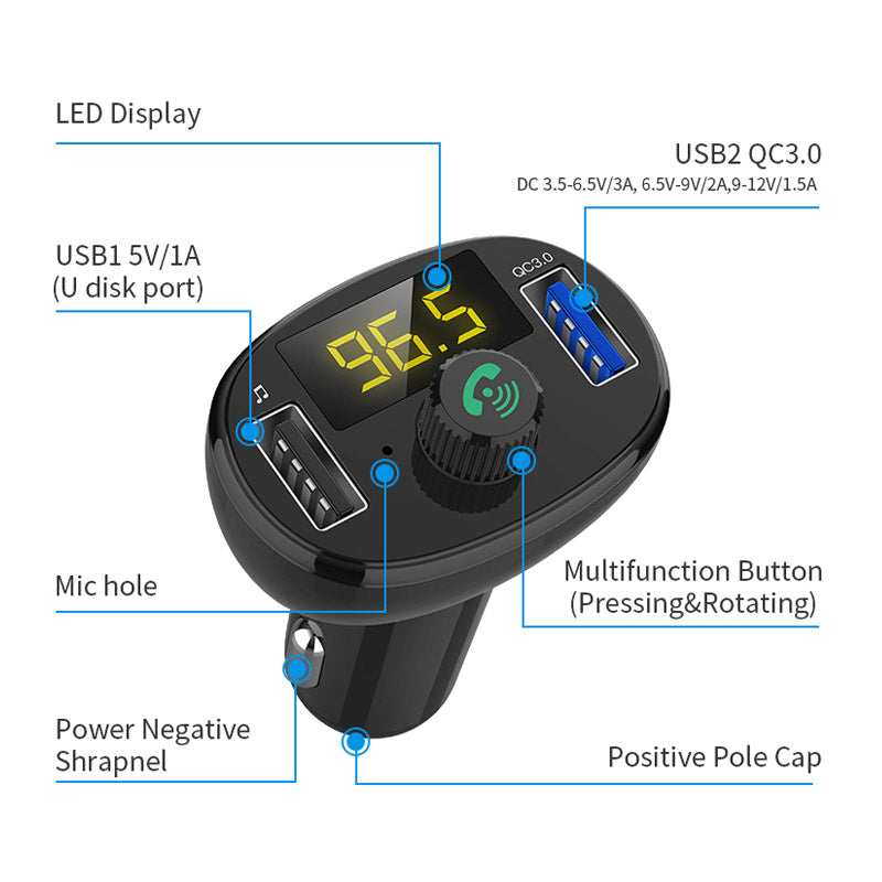 Car Bluetooth Receiver Fm transmitter
