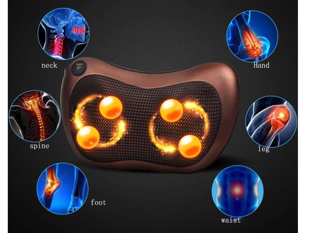 Electric Massage Pillow Shiatsu Kneading Cushion with Heat for Car Home