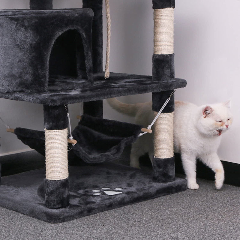 Cat Tree - Multi-Level Cat Tree Kitten Condo with Hammock