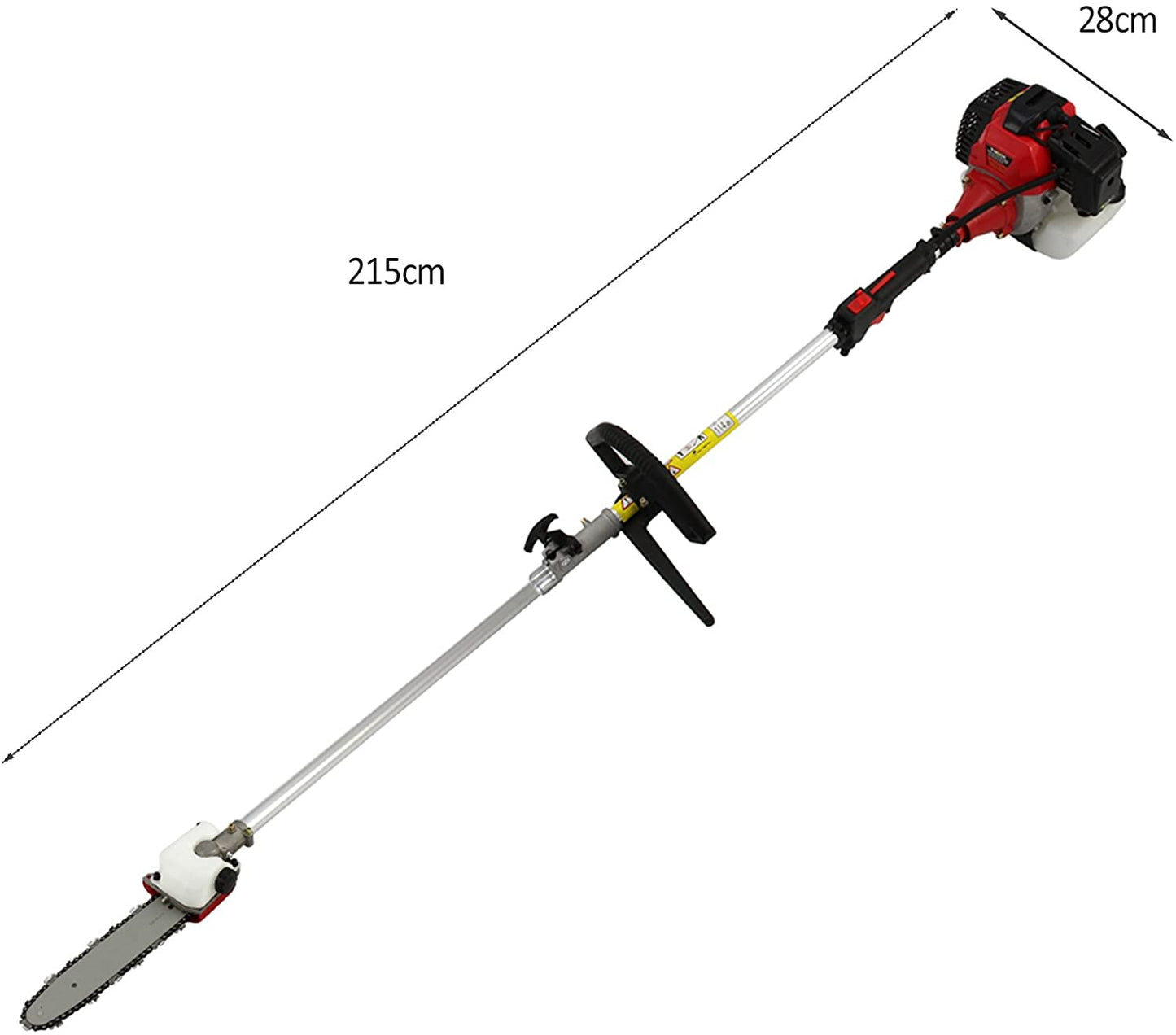 High-Powered 62CC Brush Weed Cutter Saw Hedge Trimmer 4 in 1
