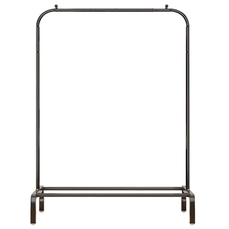 Modern Minimalist Heavy Duty Metal Clothes Rail Stand with Storage Shelf