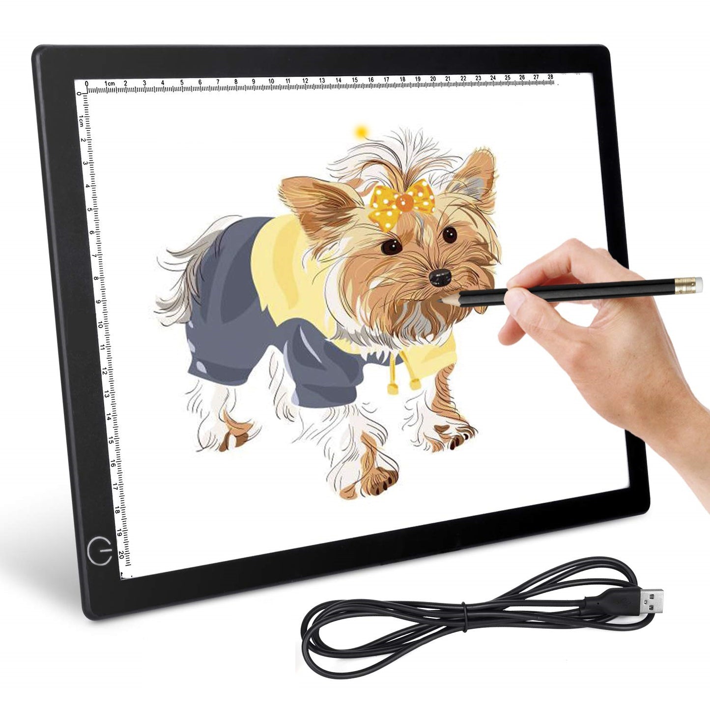 Ultra-Thin USB A4 LED Light Copyboard Light Box Tracing Drawing Board Pad