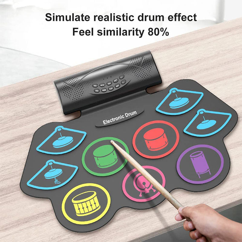 Hand-Rolled Drum Set for Adults Beginners
