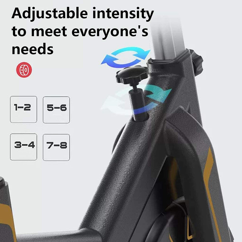 Spin Bike Adjustable Exercise Bike with Magnetic Resistance & Tablet Stand for Home Gym & Office | 330lbs Max Capacity