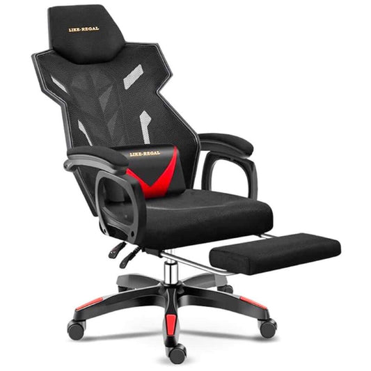 Gaming Chair with Footrest – Ergonomic Racing Gaming Chair for Office & Play