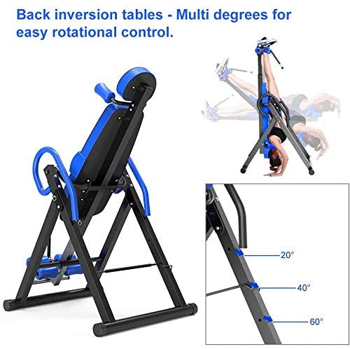 Inversion Table Back Pain Relief - Foldable Gravity Therapy Table