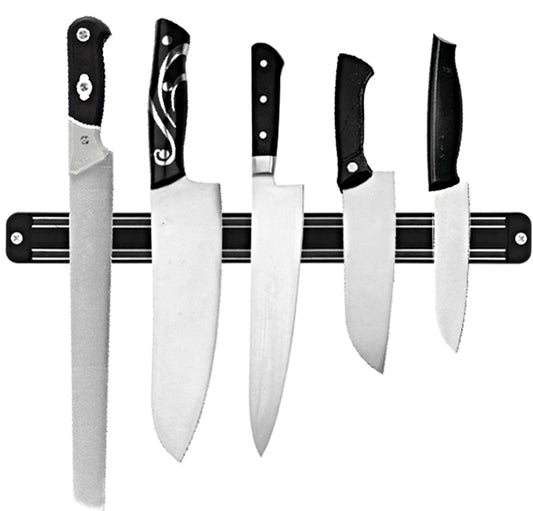 Magnetic Knife Holder Wall Mount Black