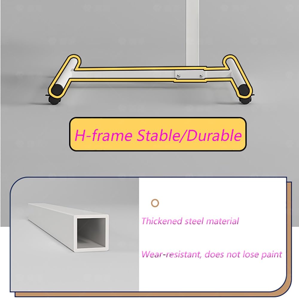 Portable Overbed Table Adjustable Rolling Laptop Desk