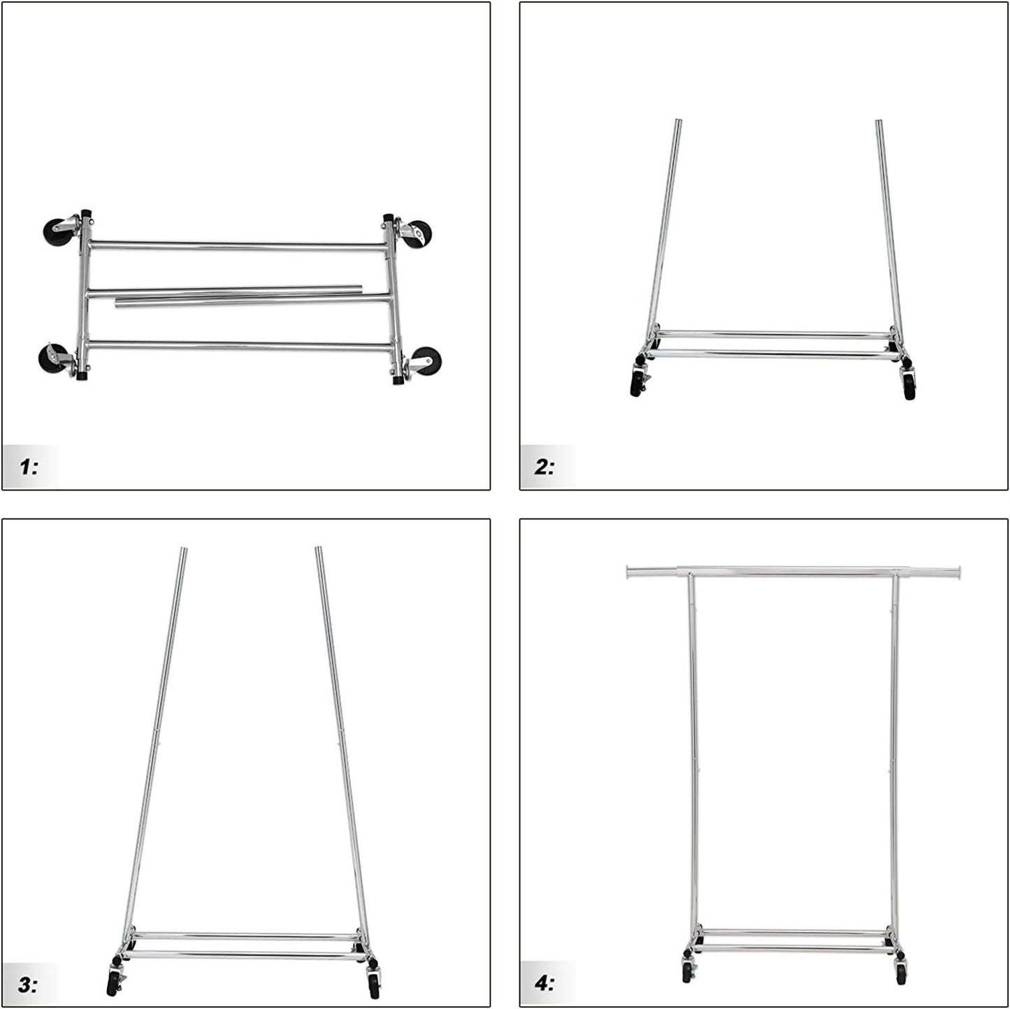 Mobile Clothing Organizer for Closet Storage Clothes Rack