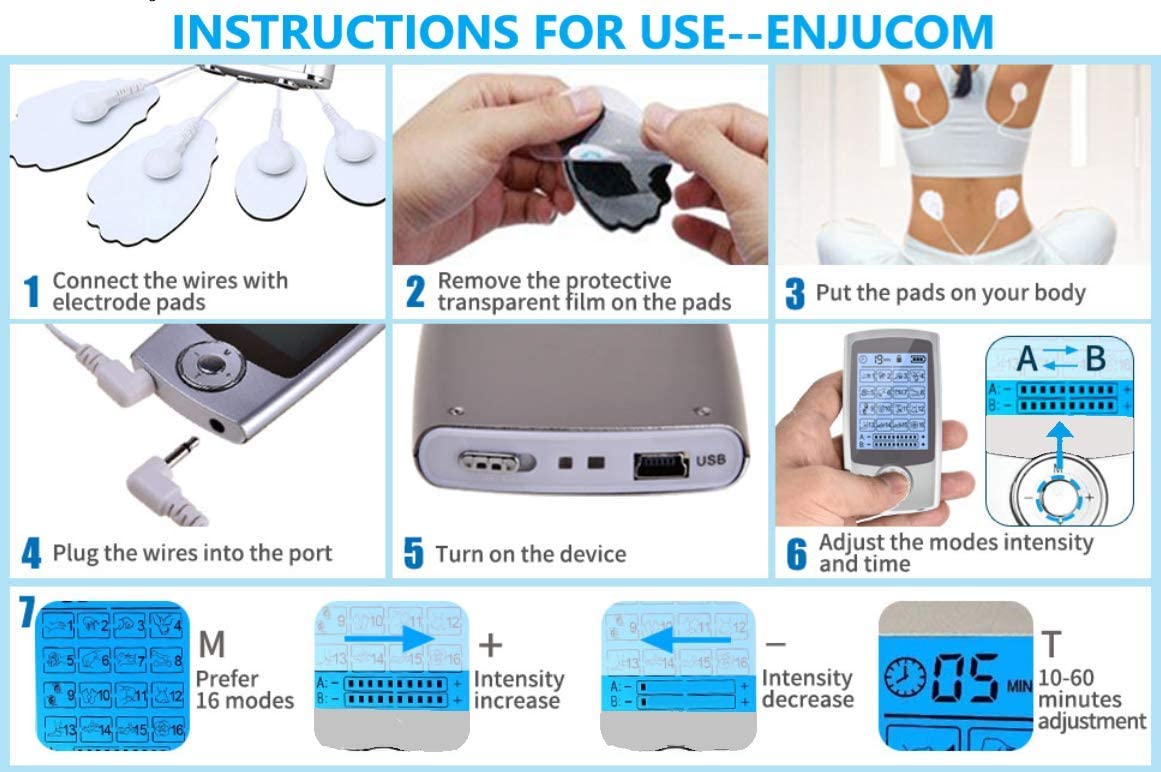 TENS Machine for Pain Relief – Compact TENS Machine with 16 Modes