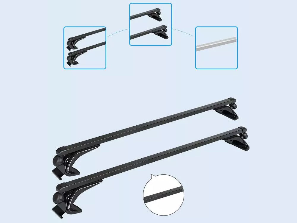 Car Roof Rack - Universal Aluminum Roof Rack Cross Bars Luggage Carrier